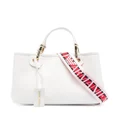 Emporio Armani logo-strap tote bag - White