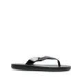 Ancient Greek Sandals Laconia leather flip flops - Black
