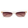 Balmain Eyewear B-II cat-eye transparent sunglasses - White