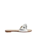 Giuseppe Zanotti Aycha knot-detailing flat sandals - Silver