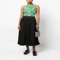 RED Valentino floral-print cropped top - Green