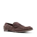 Officine Creative flat suede loafers - Brown