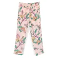 Scotch & Soda floral-print ruffle-detail pants - Pink