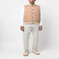 Herno ribbed knit padded vest - Neutrals