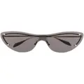 Alexander McQueen Eyewear cat-eye spiked-stud sunglasses - Gold