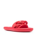 Stella McCartney Air chain-embellished slides - Red