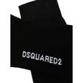 Dsquared2 intarsia-knit logo socks - Black