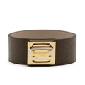 Dolce & Gabbana twist-lock leather bracelet - Brown