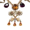 Dolce & Gabbana crystal-key-charm necklace - Gold