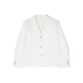 Emporio Armani Kids button-fastening long-sleeve blazer - White