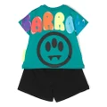 Barrow kids logo-print T-shirt and shorts set - Black