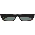 Balenciaga Eyewear rectangle-frame sunglasses - Brown