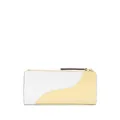 Tory Burch logo-plaque continental wallet - White