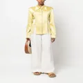 Nanushka oversize-collar long-sleeve shirt - Yellow