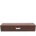Aspinal Of London leather 5-watch box - Brown