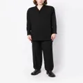 Yohji Yamamoto notched-collar shirt jacket - Black