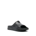 Karl Lagerfeld logo-print open-toe slides - Black