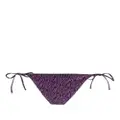 Versace logo-print tie-fastening bikini bottoms - Black