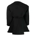 Issey Miyake long-sleeve oversized coat - Black