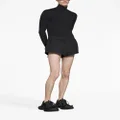 Balenciaga cotton running shorts - Black