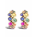 Pragnell 18kt rose gold Bubbles fancy sapphire half-hoop earrings - Pink