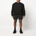 Moncler logo-print sleeve hoodie - Black