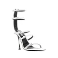 Versace Pin-Point 100mm buckle-strap sandals - White