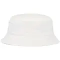 Prada logo-embroidery bucket hat - White