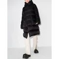 Rick Owens hooded puffer coat - Black
