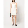 Christian Dior Pre-Owned 2010s sleeveless fitted minidress - Neutrals