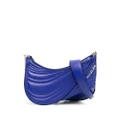Mugler small Spiral Curve 01 embossed crossbody bag - Blue