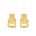 Balenciaga Hourglass logo charm earrings - Gold