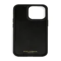 Dolce & Gabbana leopard-print iPhone 14 Pro case - Black