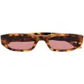 Thierry Lasry square-frame tinted sunglasses - Brown