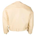 Nanushka wide-collar leather jacket - Yellow