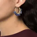 Jil Sander gem-embelished hoop earrings - Gold