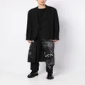 Yohji Yamamoto overlapping-panel straight-leg trousers - Black