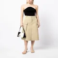 JNBY high-waist midi skirt - Brown