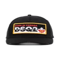 Dsquared2 DSQ2 logo-patch baseball cap - Black