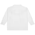 Dolce & Gabbana Kids lace-trim long-sleeve shirt - White
