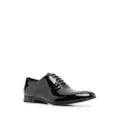 Philipp Plein patent-leather Oxford shoes - Black