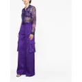 Versace wide-leg cargo trousers - Purple