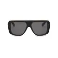 Philipp Plein rectangular oversized-frame sunglasses - Black