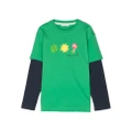 There Was One Kids Trilogy-print long-sleeve T-shirt - Green