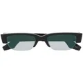 Alexander McQueen logo-print sunglasses - Black
