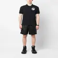 Fred Perry logo-patch cotton polo shirt - Black
