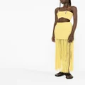 Casablanca fringed maxi skirt - Yellow