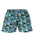 Vilebrequin Moorea fish-print swim shorts - Blue