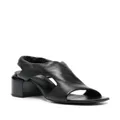 Officine Creative Ethel 70mm open-toe leather sandals - Black