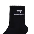 Balenciaga Sporty B tennis socks - Black